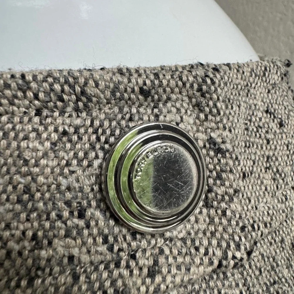 Tory Burch tab tweed midi skirt size 12